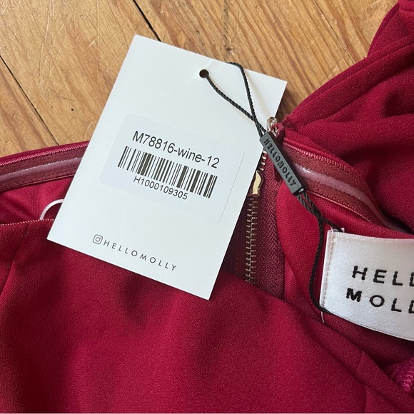 Hello Molly One Shoulder Ruffle Dress Size 8 NWT - Picture 5 of 8